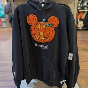 DisneyParks Disneyland 2025 Halloween MickeyMouse Pumpkin Hoodie Size Medium NWT